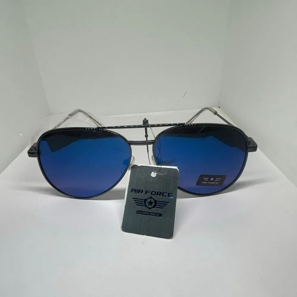 Air Force Mirrored Aviator Series Sunglasses – Classic Pilot Style UV Protection
